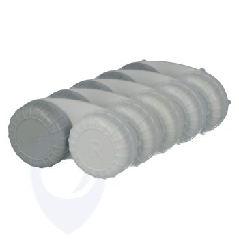 Avizor lenshouder grijs/wit