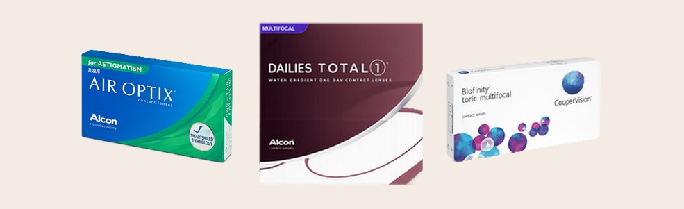 Contactlenzen voor astigmatisme, multifocale daglenzen en torische multifocale lenzen
