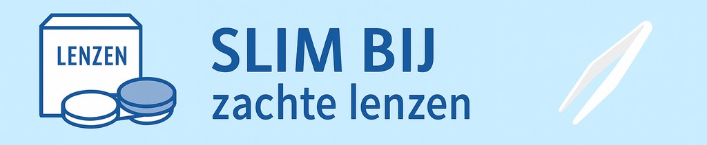 Banner slim combineren bij zachte lenzen – vloeistoffen, houders en hulpjes