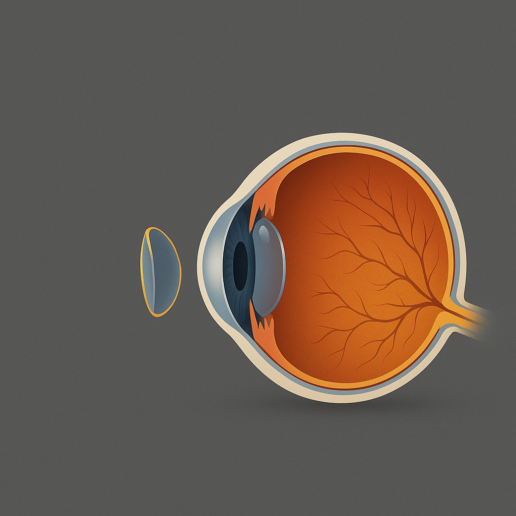 Illustratie van medische lenzen