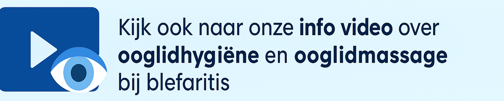Ooglidhygiëne en Blefaritis video