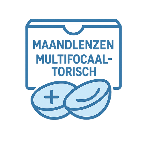 Multifocaal-torische maandlenzen