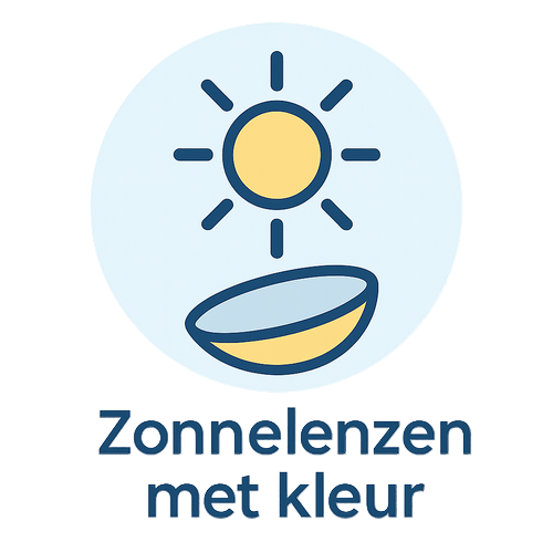 Zonnelenzen met kleur